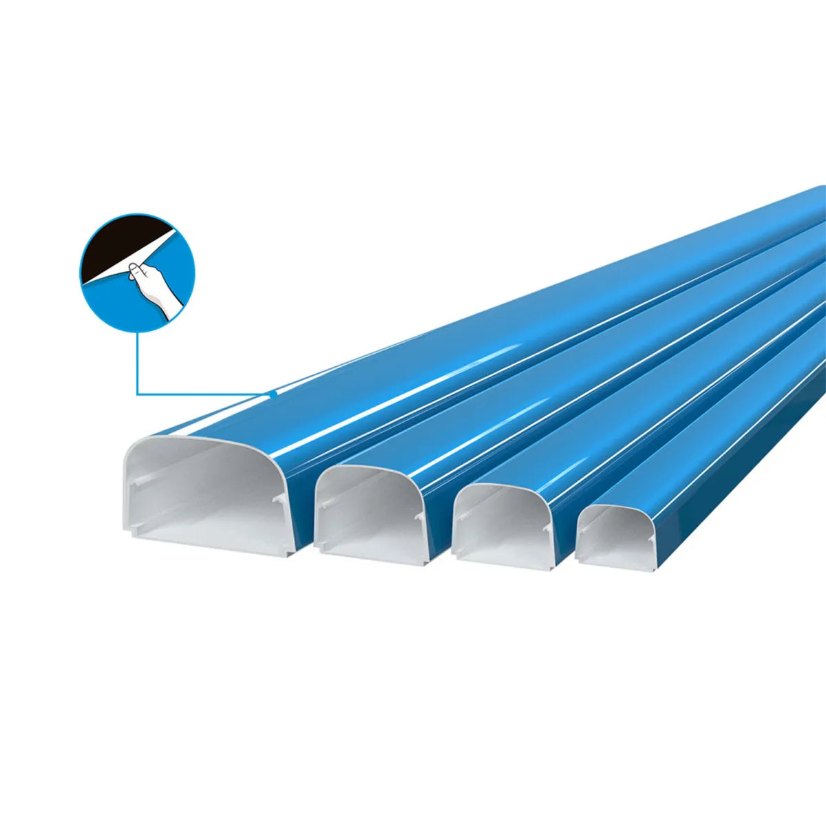 Žľab pvc 100x66x2000mm s ochrannou fóliou (1ks)